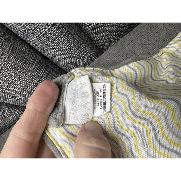 Stephan Baby Elephant Security Blanket Gray Lovey Teether Rattle Toy 2017 8” In - Picture 8 of 11